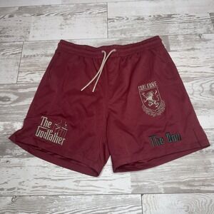 Shoe Palace X The Godfather Sweat Shorts Mens Medium Red Corleone The Don Movie